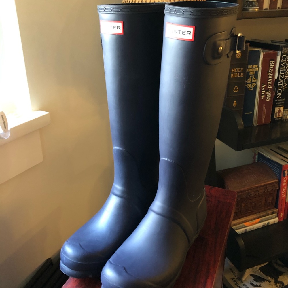 Unique! Hunter Original Striped Wellies Rain Boot